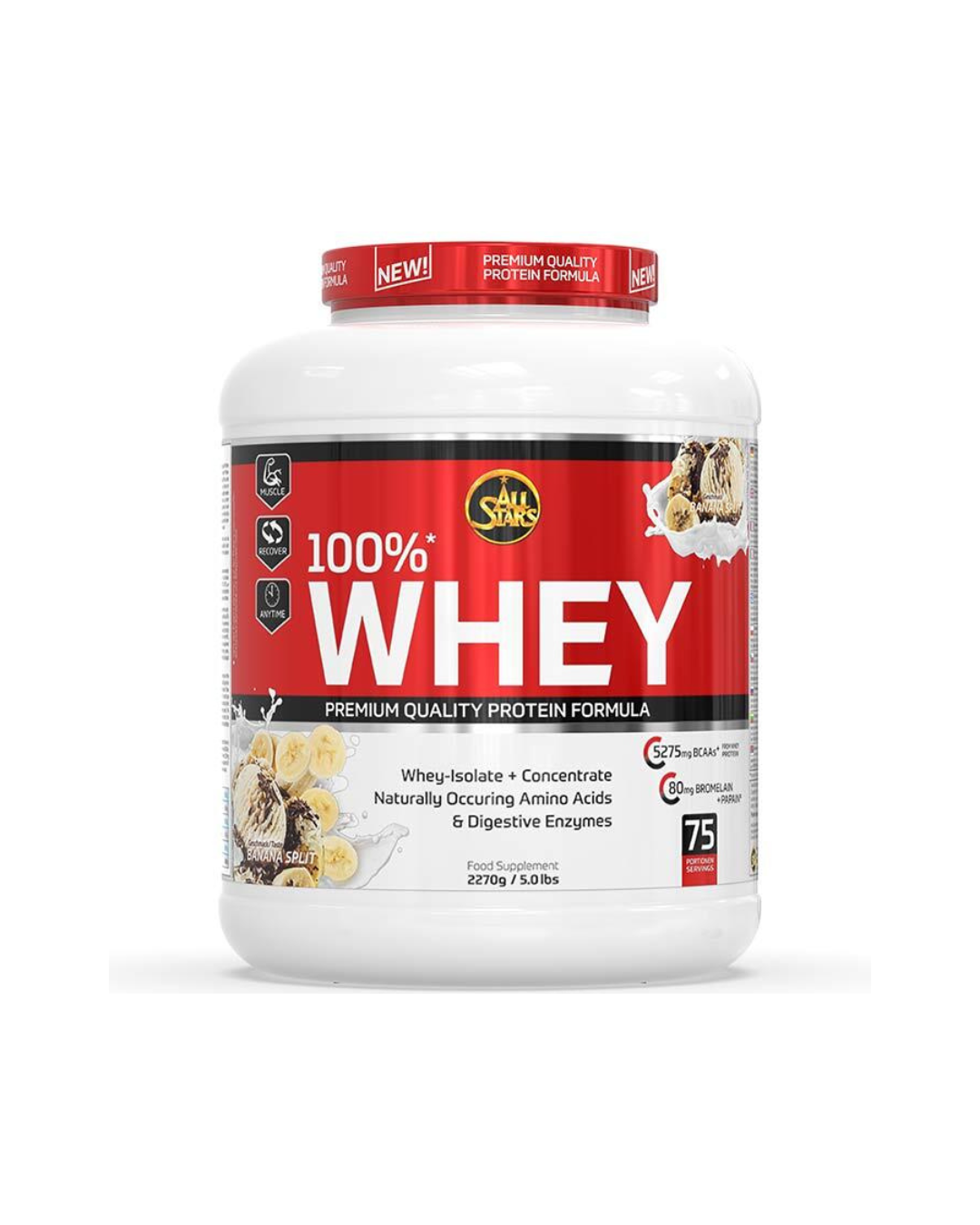 ALL STARS 100% Whey Protein - 2270 g